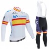 Tenue Maillot M/L + Collant à Bretelles 2020 Movistar Team N002